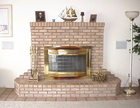 Custom Masonry Fireplace
